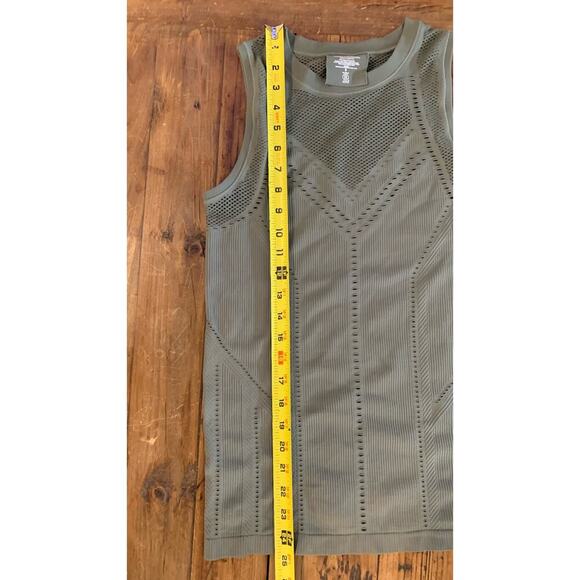Olive Green Sleeveless Women's Top - Picture 5 of 5